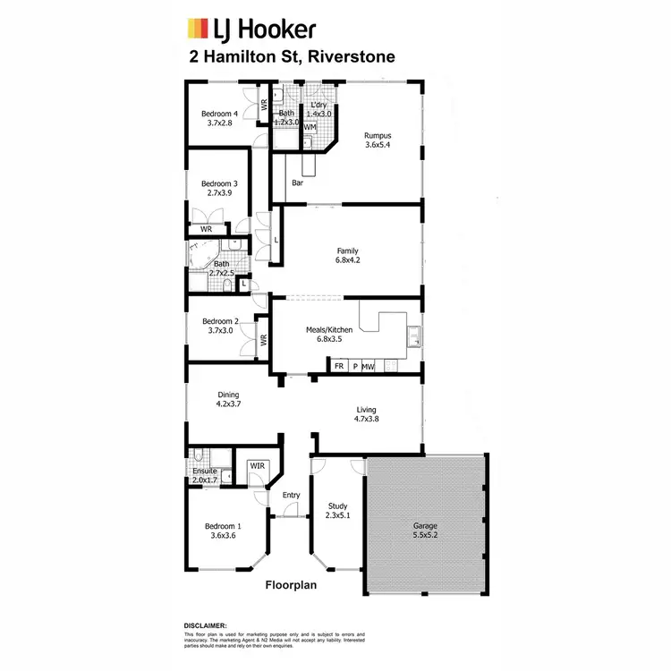 Floorplan of Homely house listing, 2 Hamilton Street, Riverstone NSW 2765