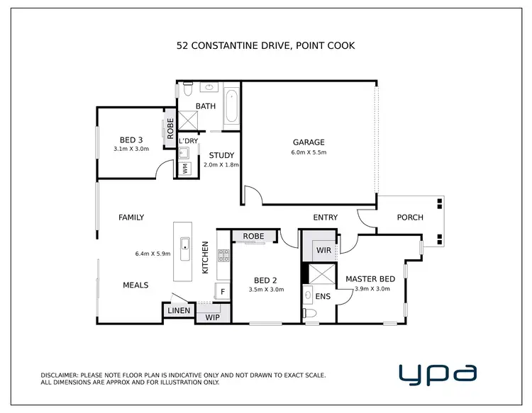 Floorplan of Homely house listing, 52 Constantine Drive, Point Cook VIC 3030