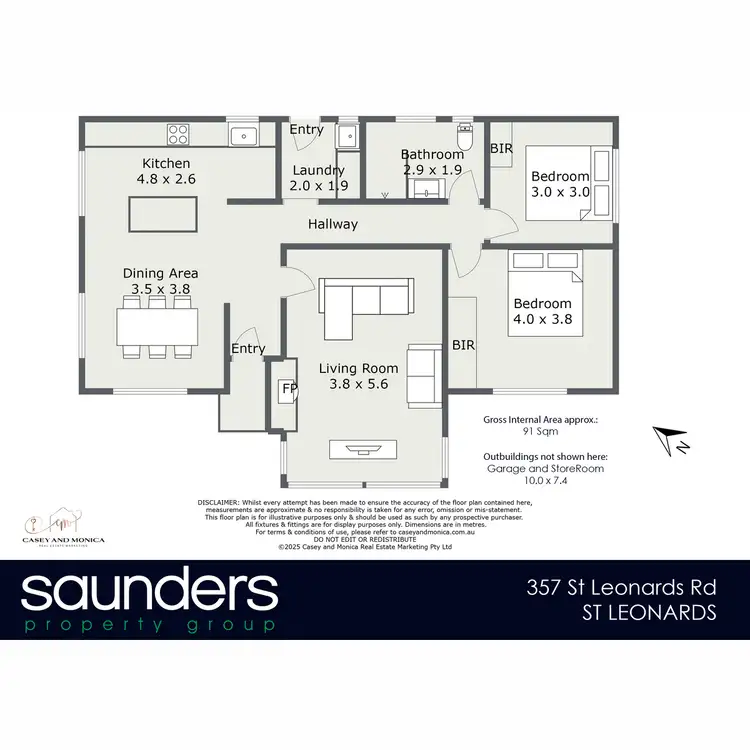 Floorplan of Homely house listing, 357 St Leonards Road, St Leonards TAS 7250