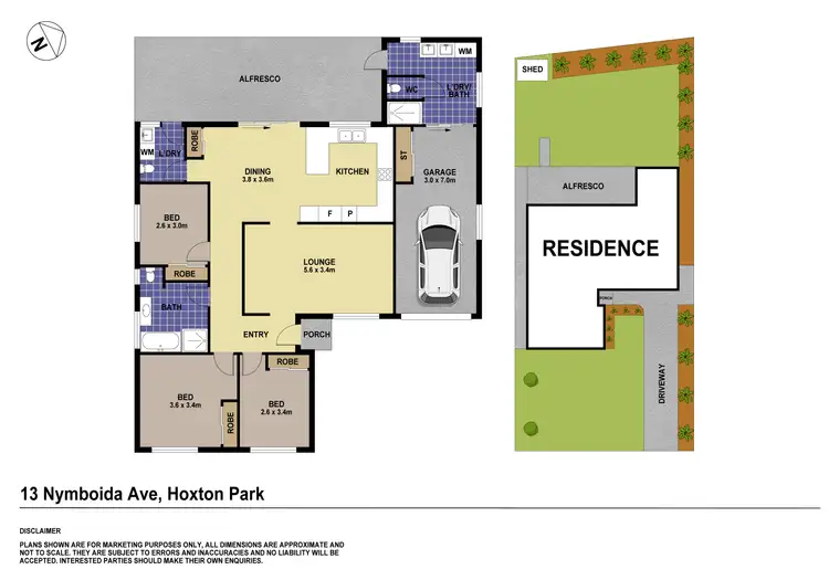 Floorplan of Homely house listing, 13 Nymboida Avenue, Hoxton Park NSW 2171