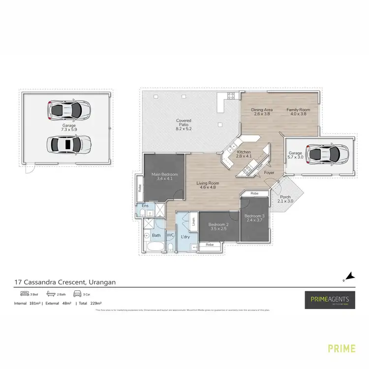 Floorplan of Homely house listing, 17 Cassandra Crescent, Urangan QLD 4655