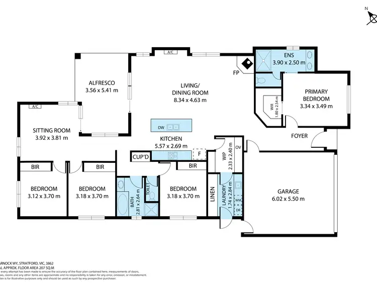 Floorplan of Homely house listing, 5 Warnock Way, Stratford VIC 3862
