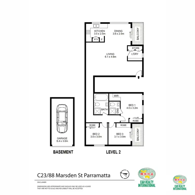 Floorplan of Homely apartment listing, C23/88-98 Marsden Street, Parramatta NSW 2150
