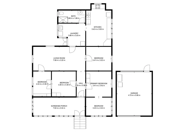 Floorplan of Homely house listing, 8 Bell Street, Bundaberg South QLD 4670