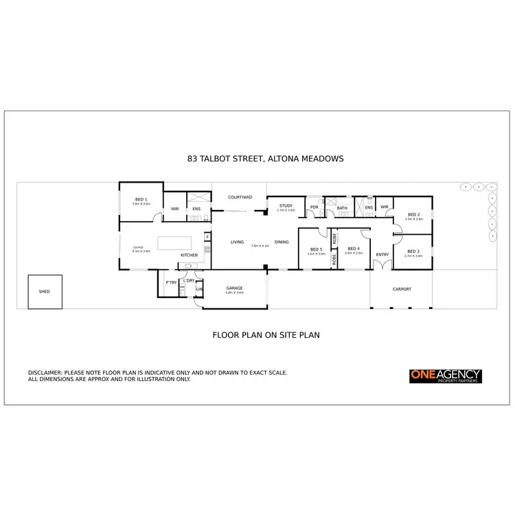 Floorplan of Homely house listing, 83 Talbot Street, Altona Meadows VIC 3028
