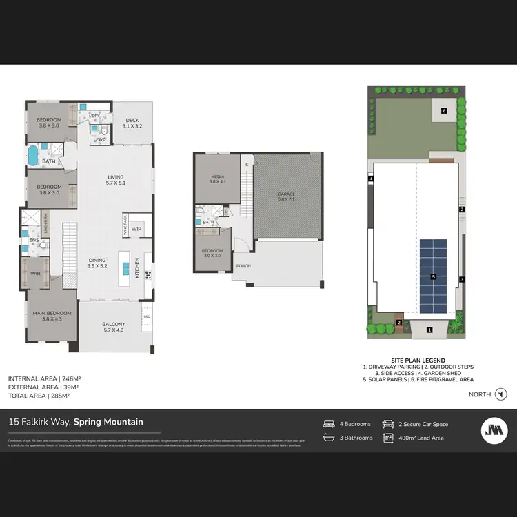 Floorplan of Homely house listing, 15 Falkirk Way, Spring Mountain QLD 4300