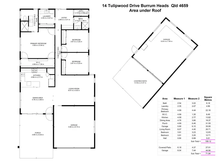 Floorplan of Homely house listing, 14 Tulipwood Drive, Burrum Heads QLD 4659