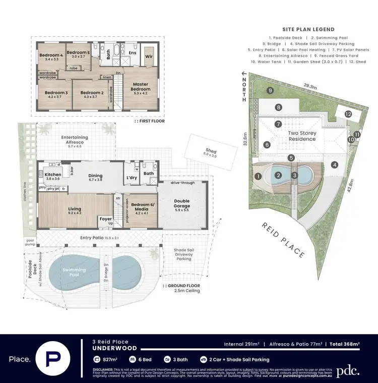 Floorplan of Homely house listing, 3 Reid Place, Underwood QLD 4119