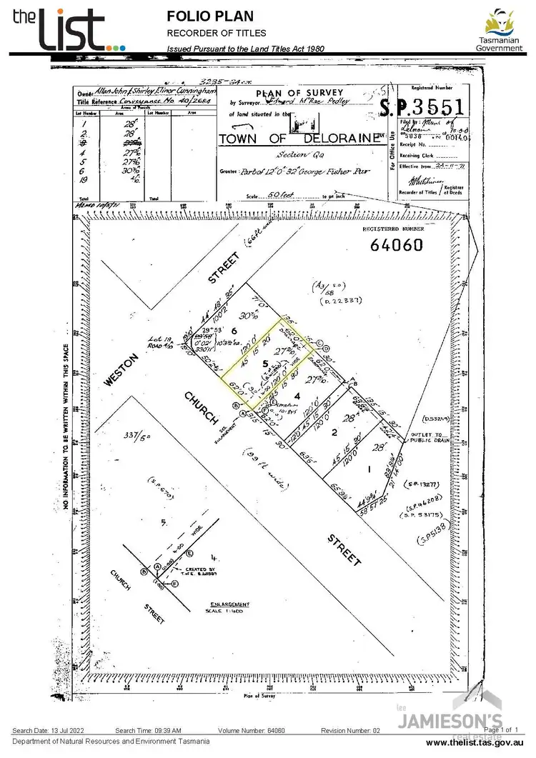 Floorplan of Homely land listing, 69 West Church Street, Deloraine TAS 7304