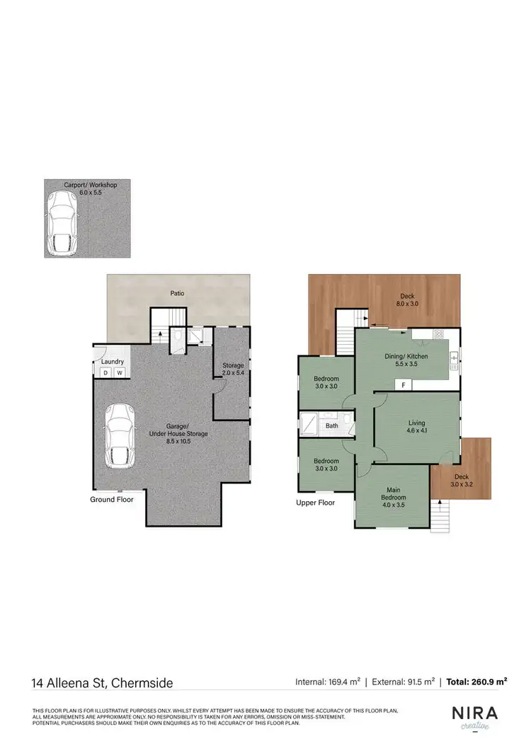 Floorplan of Homely house listing, 14 Alleena Street, Chermside QLD 4032