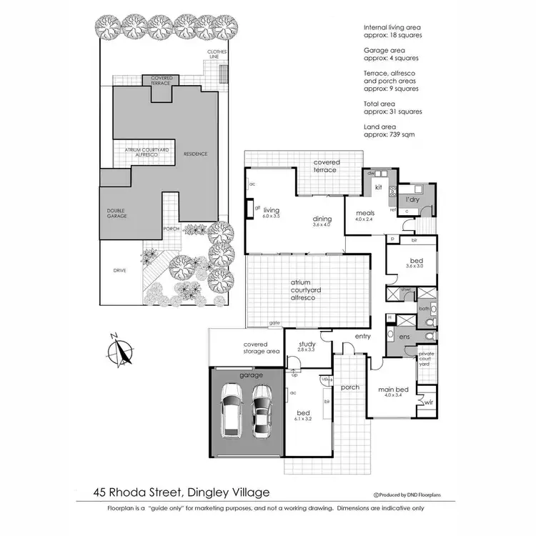 Floorplan of Homely house listing, 45 Rhoda Street, Dingley Village VIC 3172