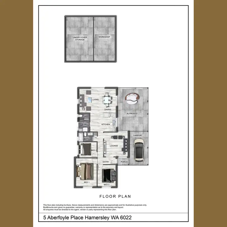 Floorplan of Homely house listing, 5 Aberfoyle Place, Hamersley WA 6022