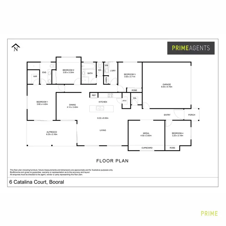 Floorplan of Homely house listing, 6 Catalina Court, Booral QLD 4655