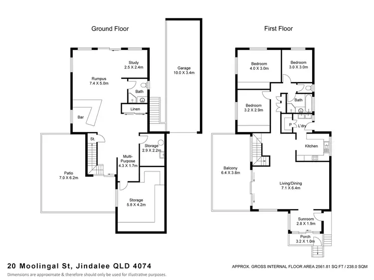 Floorplan of Homely house listing, 20 Moolingal Street, Jindalee QLD 4074