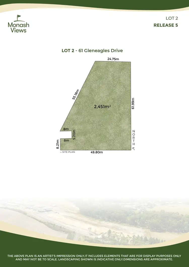 Floorplan of Homely land listing, 61 Gleneagles Drive, Newborough VIC 3825