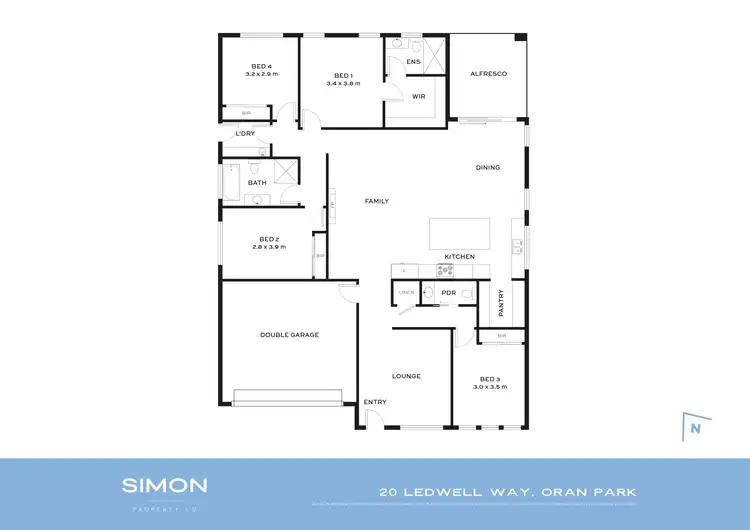 Floorplan of Homely house listing, 20 Ledwell Way, Oran Park NSW 2570