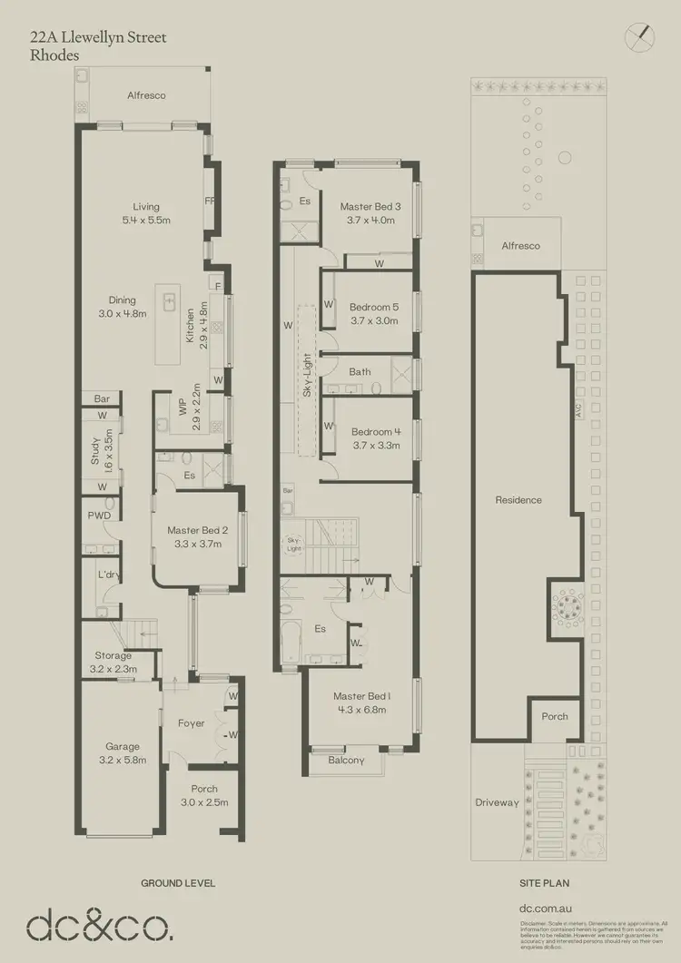 Floorplan of Homely semi-detached listing, 22A Llewellyn Street, Rhodes NSW 2138