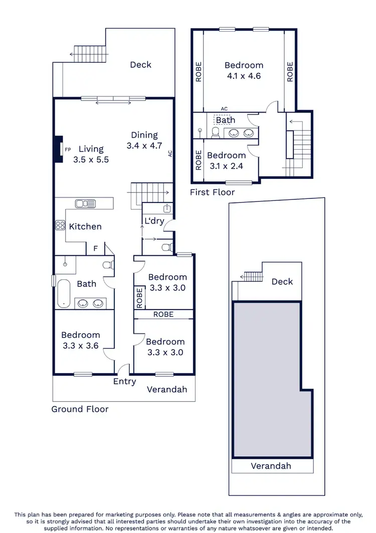 Floorplan of Homely house listing, 45 McCracken Street, Kensington VIC 3031