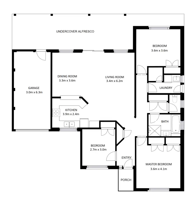 Floorplan of Homely house listing, 598 Oliver Street, Lavington NSW 2641