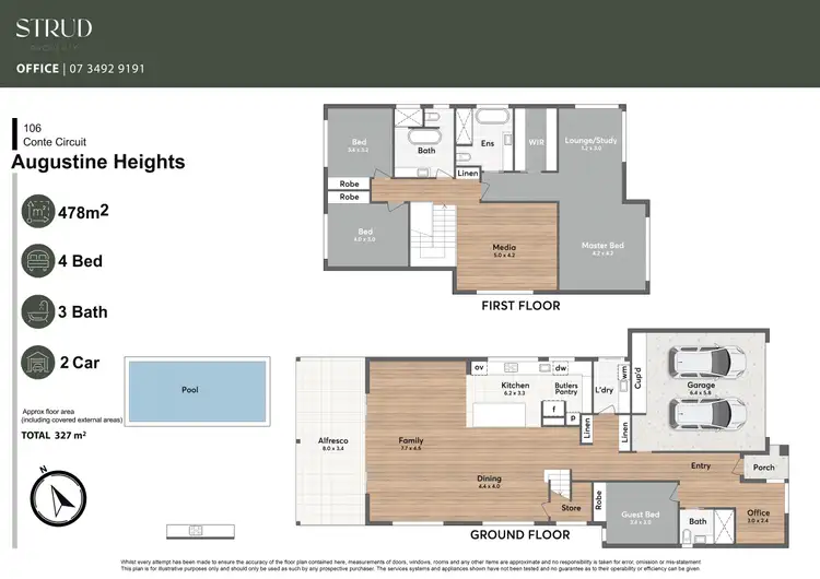 Floorplan of Homely house listing, 106 Conte Circuit, Augustine Heights QLD 4300