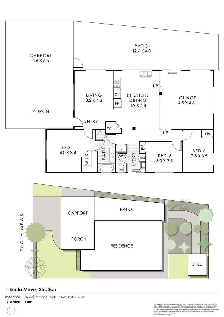 Floorplan of Homely house listing, 1 Eucla Mews, Stratton WA 6056