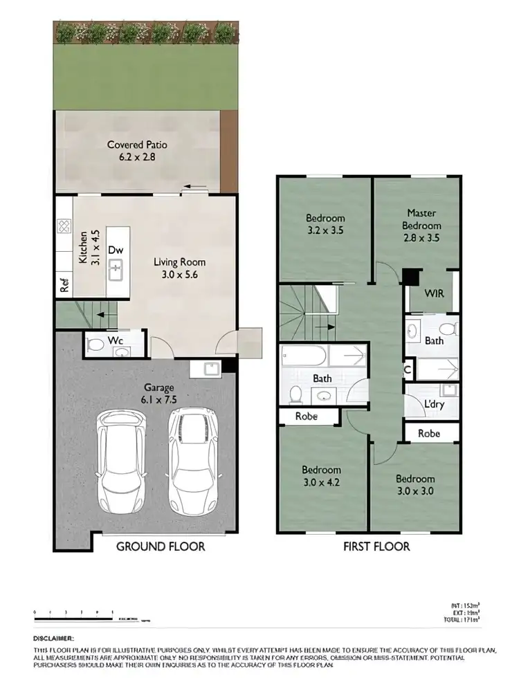 Floorplan of Homely townhouse listing, 6/2 Castamore Way, Richlands QLD 4077