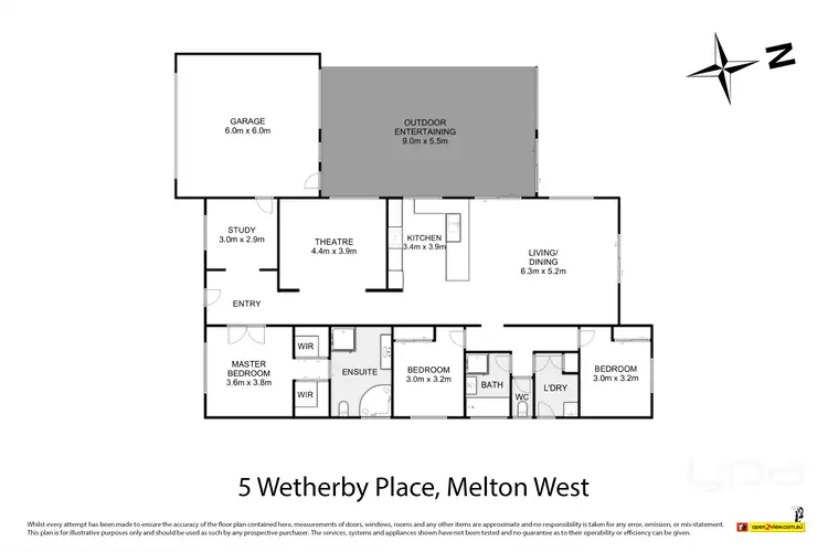 Floorplan of Homely house listing, 5 Wetherby Place, Melton West VIC 3337