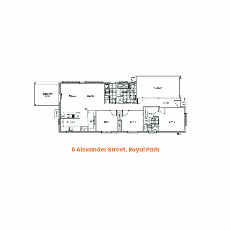 Floorplan of Homely house listing, 6 Alexander Street, Royal Park SA 5014