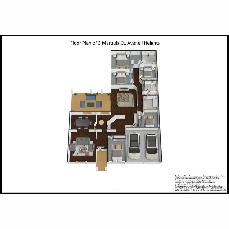 Floorplan of Homely house listing, 3 Marquis Court, Avenell Heights QLD 4670