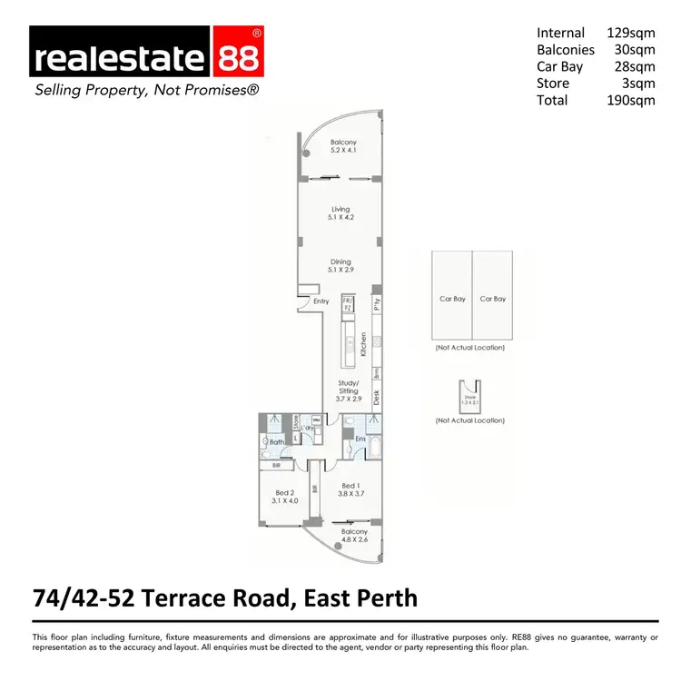 Floorplan of Homely apartment listing, 74/42-52 Terrace Road, East Perth WA 6004