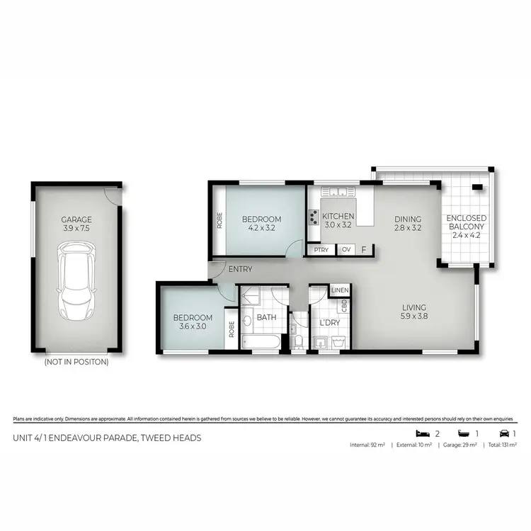 Floorplan of Homely unit listing, 4/1 Endeavour Parade, Tweed Heads NSW 2485