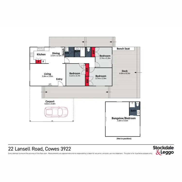 Floorplan of Homely house listing, 22 Lansell Road, Cowes VIC 3922