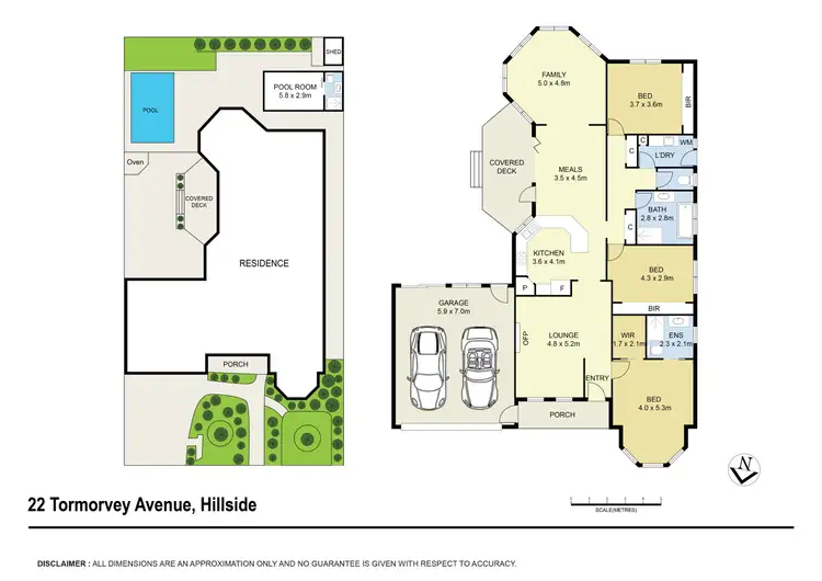 Floorplan of Homely house listing, 22 Tormorvey Avenue, Hillside VIC 3037