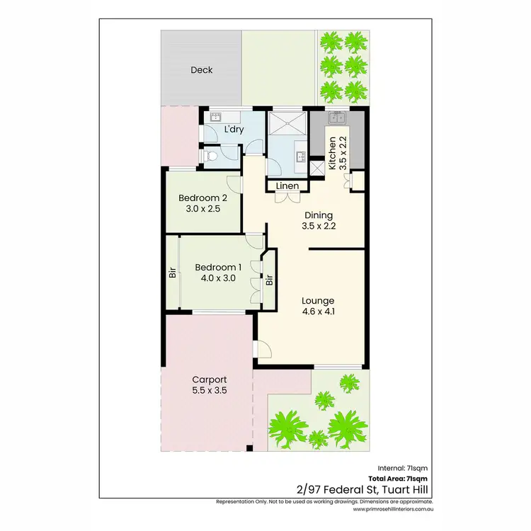 Floorplan of Homely villa listing, 2/97 Federal Street, Tuart Hill WA 6060