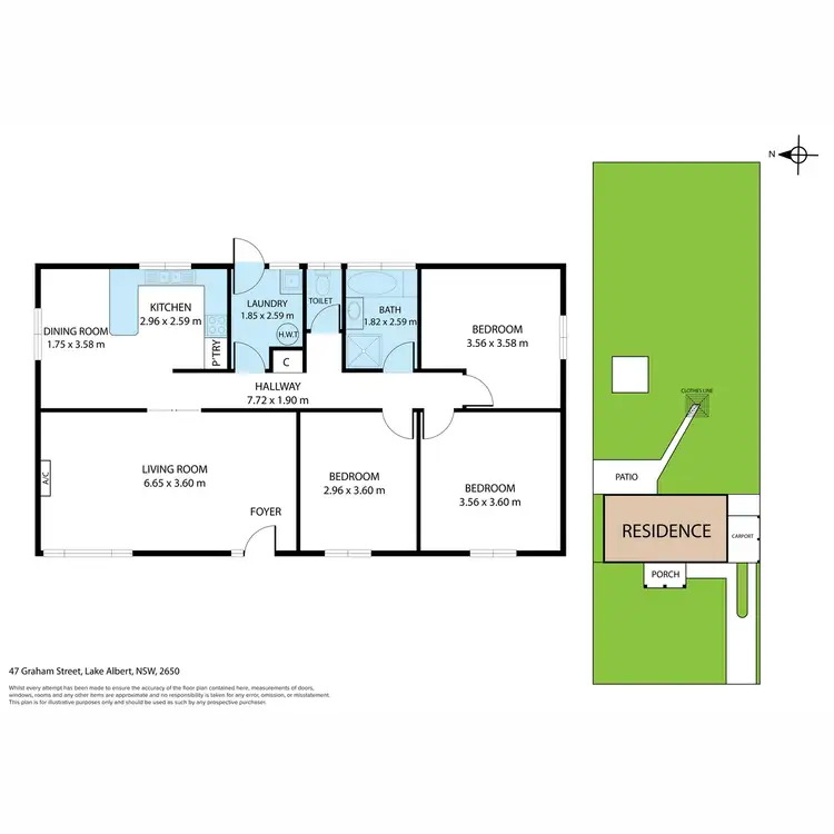Floorplan of Homely house listing, 47 Graham Street, Lake Albert NSW 2650
