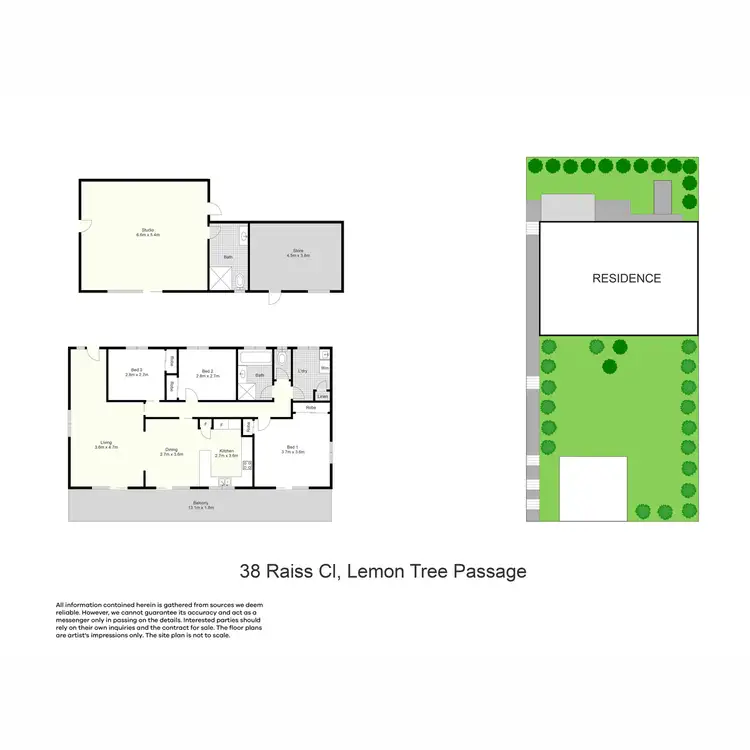 Floorplan of Homely house listing, 38 Raiss Close, Lemon Tree Passage NSW 2319