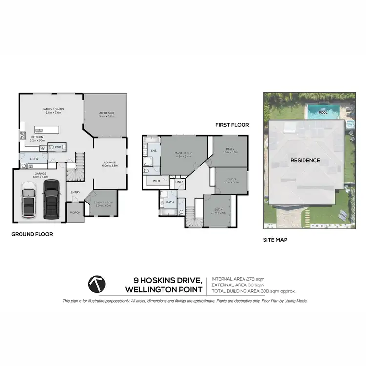 Floorplan of Homely house listing, 9 Hoskins Drive, Wellington Point QLD 4160