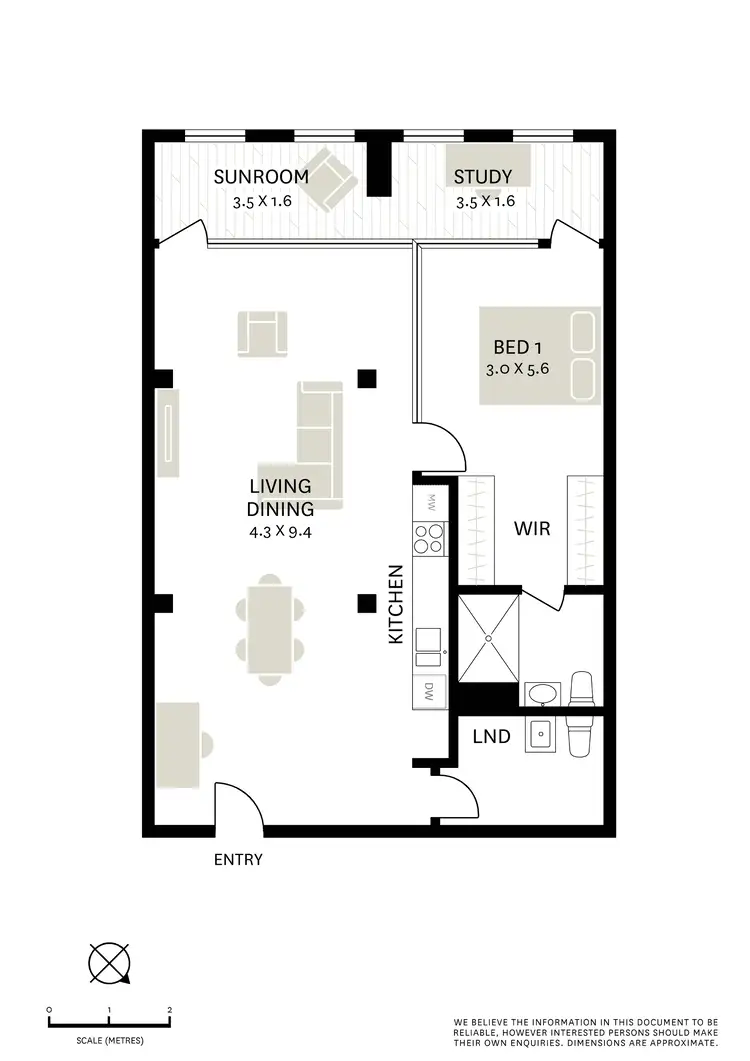 Floorplan of Homely apartment listing, 203/181 Lawson Street, Darlington NSW 2008
