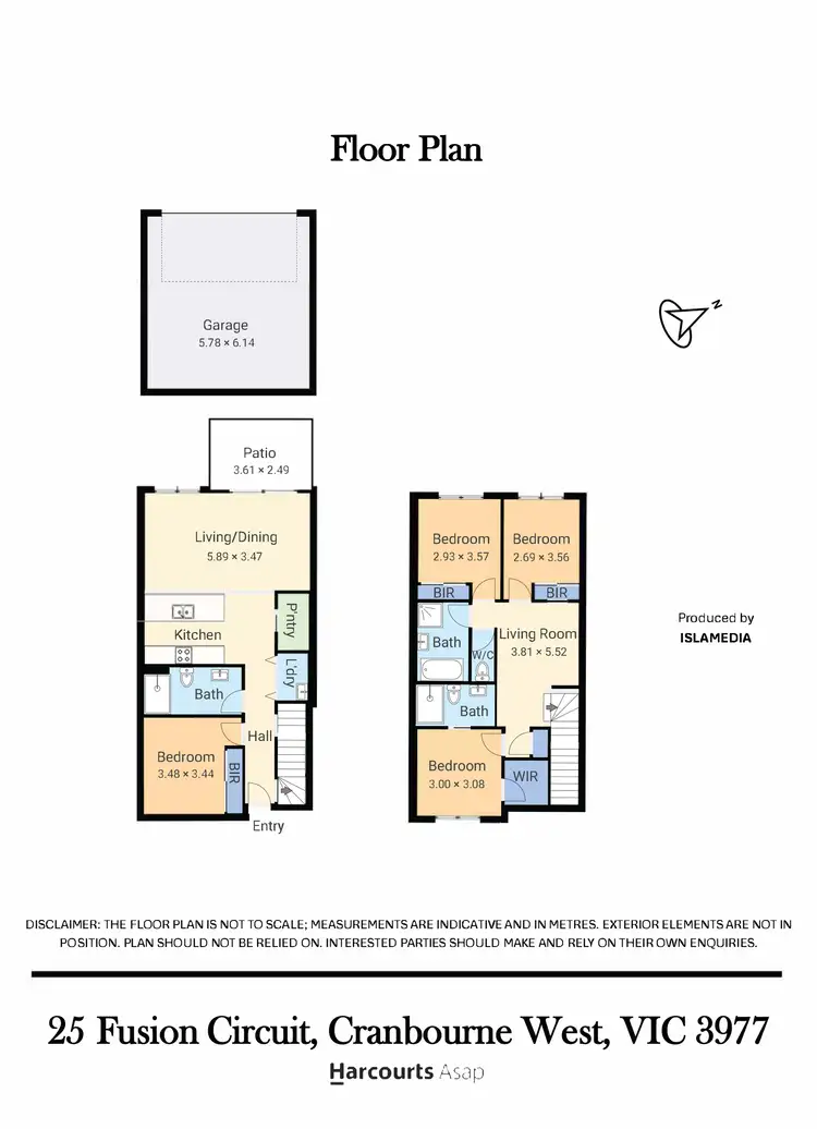Floorplan of Homely house listing, 25 Fusion Circuit, Cranbourne West VIC 3977