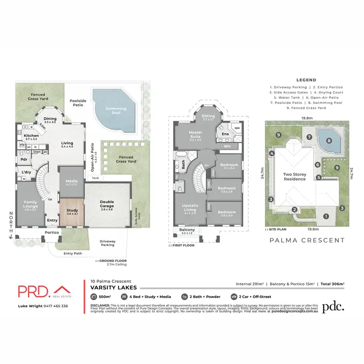 Floorplan of Homely house listing, 10 Palma Crescent, Varsity Lakes QLD 4227
