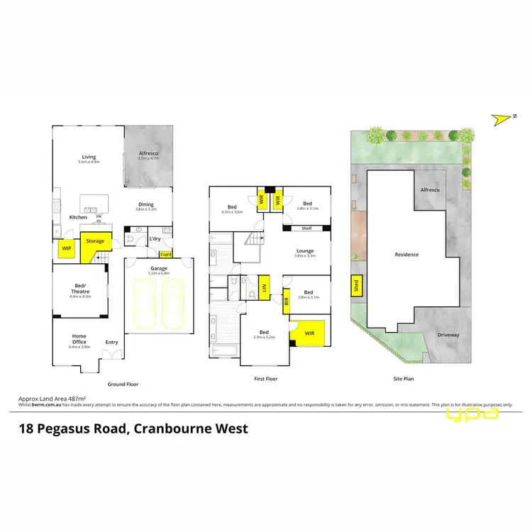 Floorplan of Homely house listing, 18 Pegasus Road, Cranbourne West VIC 3977