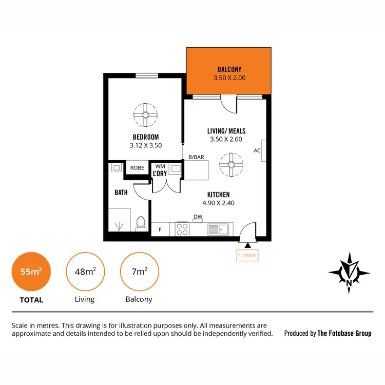 Floorplan of Homely apartment listing, 502/22 Ifould Street, Adelaide SA 5000