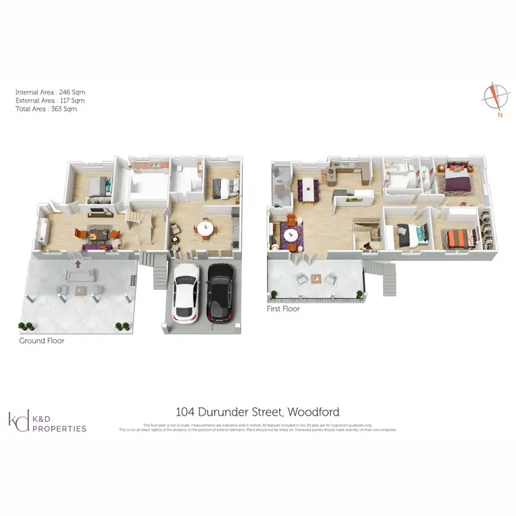 Floorplan of Homely house listing, 104 Durundur Street, Woodford QLD 4514