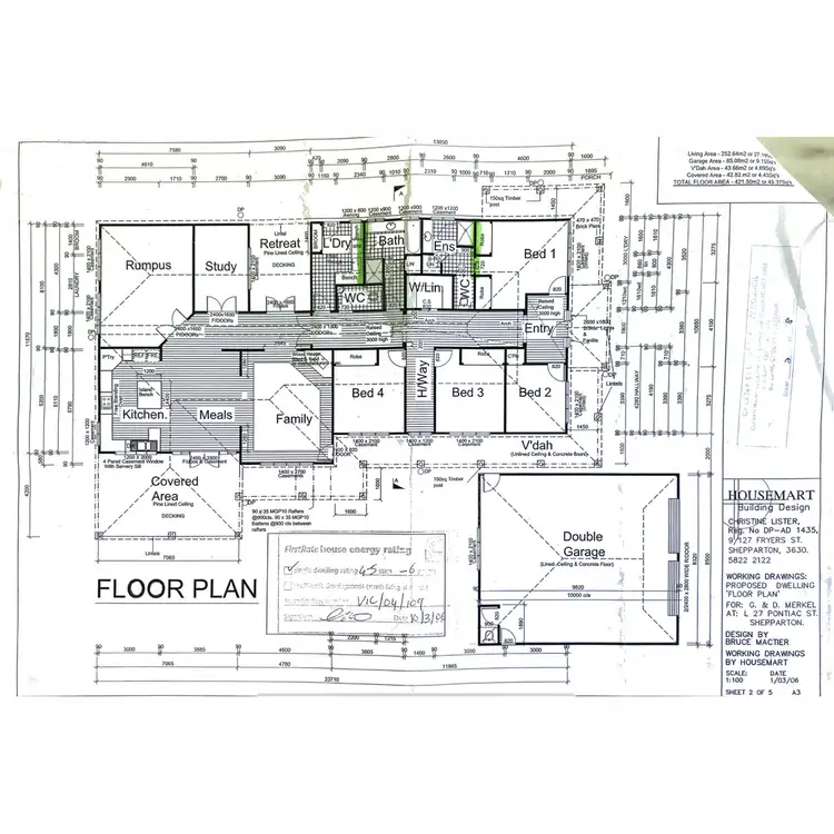 Floorplan of Homely house listing, 13 Pontiac Avenue, Shepparton VIC 3630