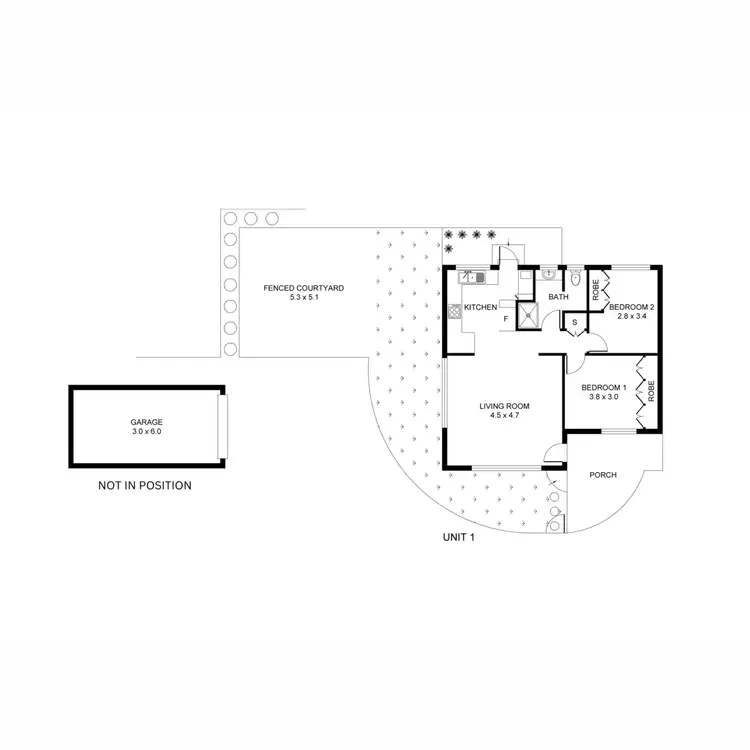 Floorplan of Homely flat listing, 1/6 Tulip Lane, Buderim QLD 4556