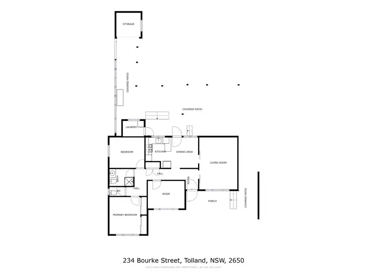 Floorplan of Homely house listing, 234 Bourke Street, Tolland NSW 2650