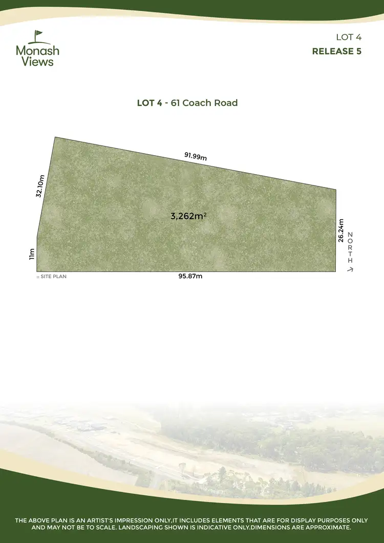 Floorplan of Homely land listing, 61 Coach Road, Newborough VIC 3825