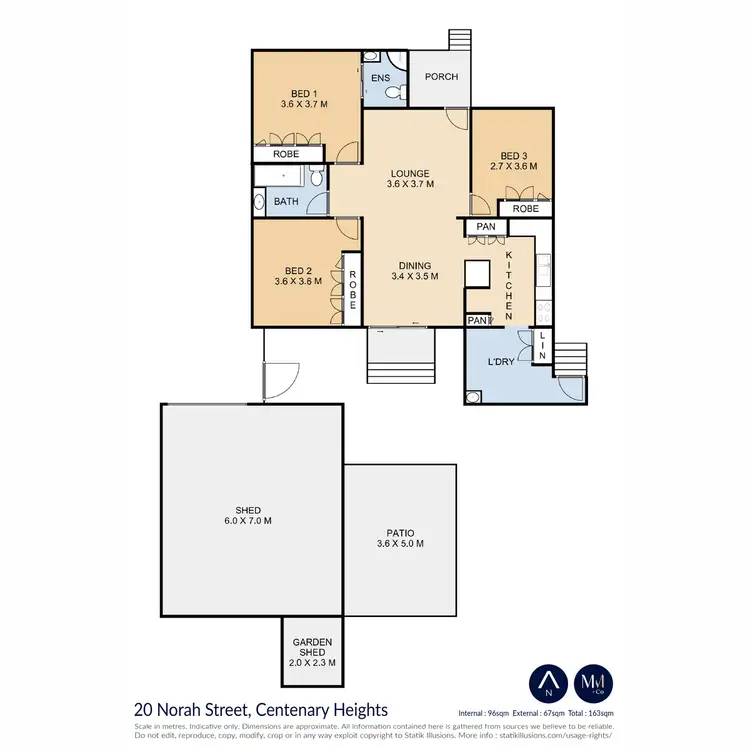 Floorplan of Homely house listing, 20 Norah Street, Centenary Heights QLD 4350