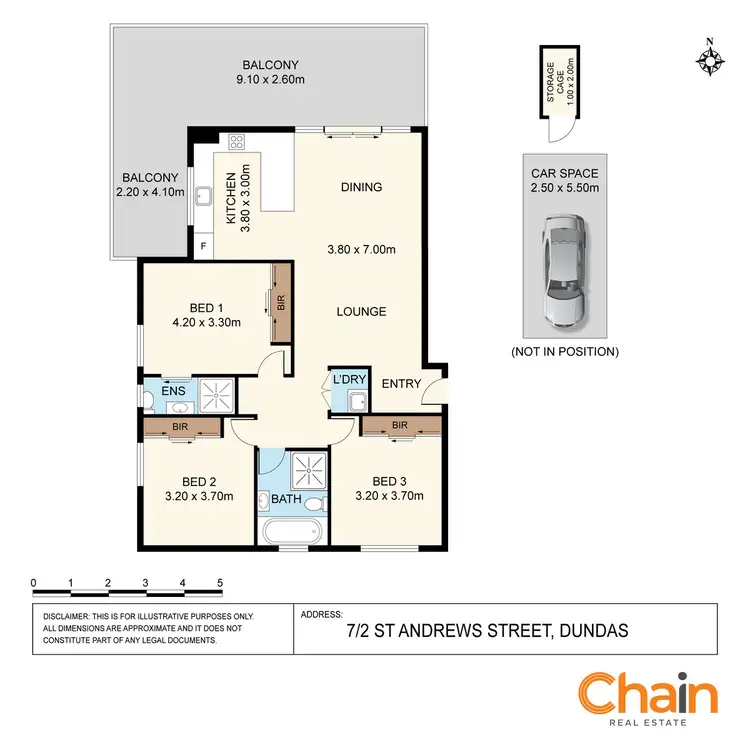 Floorplan of Homely apartment listing, 7/2 St Andrews Street, Dundas NSW 2117