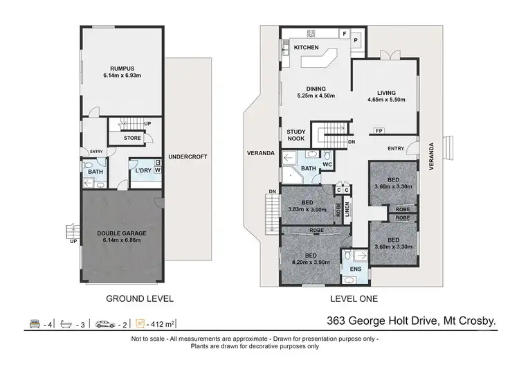 Floorplan of Homely house listing, 363 George Holt Drive, Mount Crosby QLD 4306
